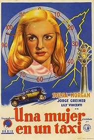 Una mujer en un taxi