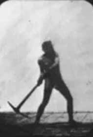 Athlete Swinging a Pick